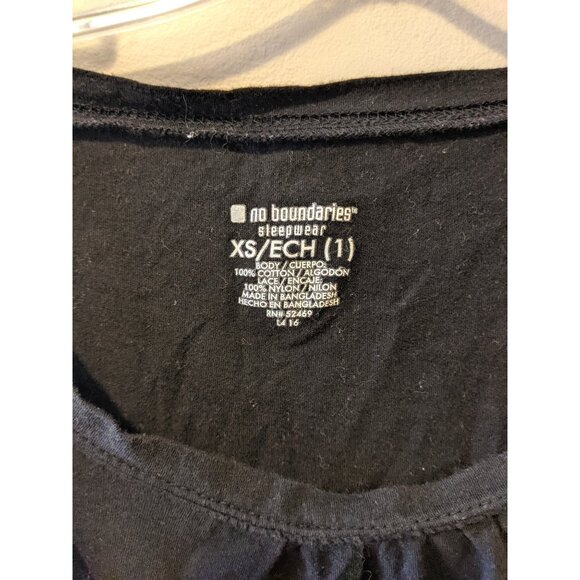 Vintage Y2K Black Lace Layered T-Shirt Cap Sleeve Whimsigoth Fairy Grunge XS - Picture 10 of 10